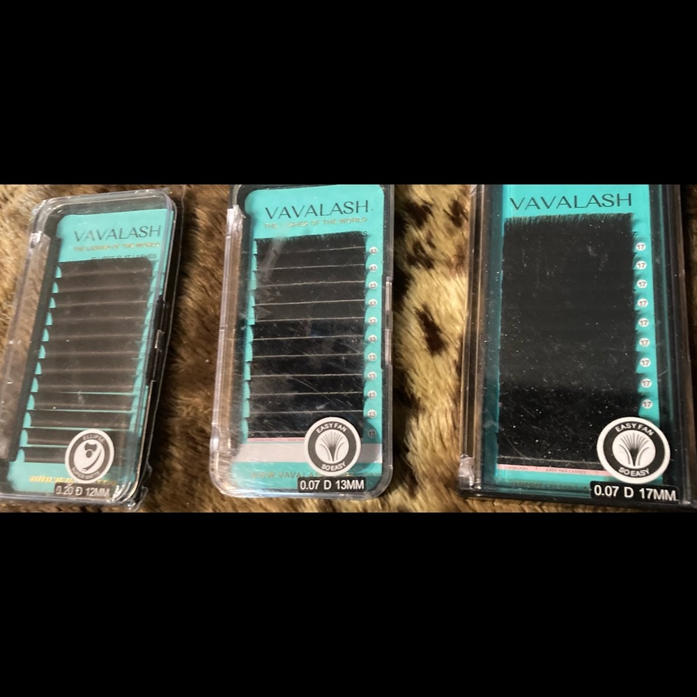VAVALASH Lot of 3 Lash Packages NEW Black False Eyelashes
